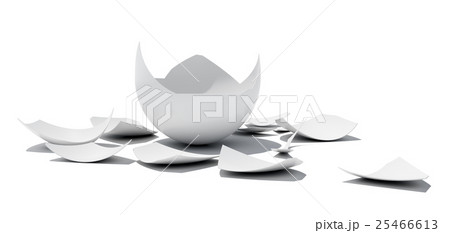 Egg shell on white background 25466613