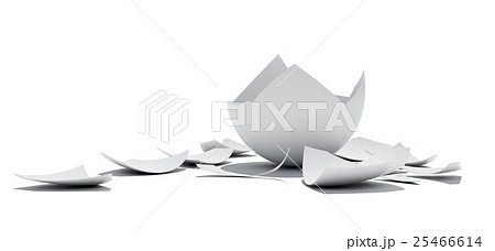 Egg shell on white background Egg shell on white background 25466614