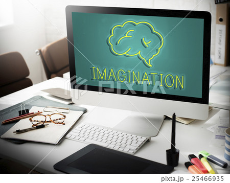 Brainstorm Ideas Sharing Solution Graphic Concept 25466935