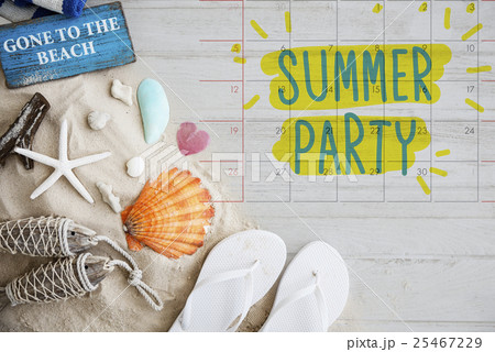 Summer Break Fun Party Banner Concept 25467229