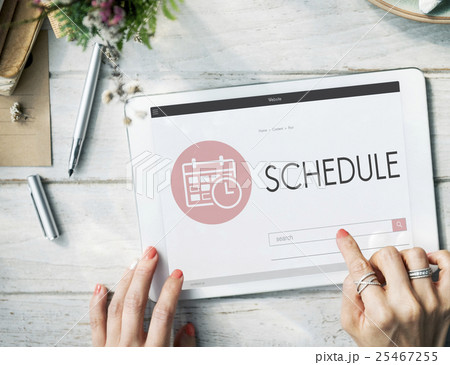 Schedule Appointment Meeting Agenda Planner Concept 25467255