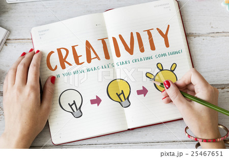 Creativity Create Ligting Bulb Graphic Concept 25467651