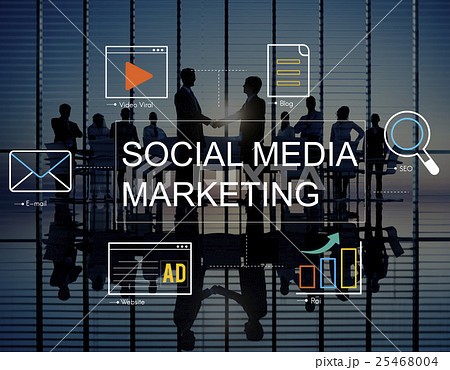 Social Media Advertisement Connection Concept Social Media Advertisement Connection Concept 25468004