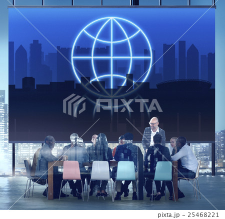 Globe Global Business Planet Shape Concept 25468221