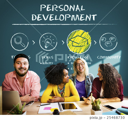 Personal Development Improvement Progress Aspirations Concept Personal Development Improvement Progress Aspirations Concept 25468730