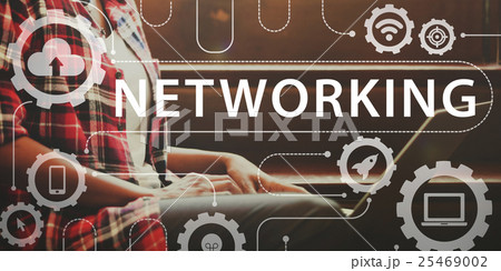 Multimedia Communication Networking Connection Icons Concept 25469002