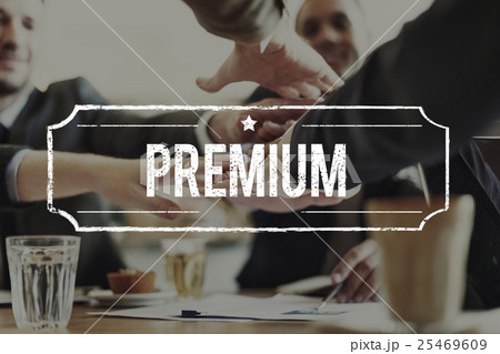 Premium Quality Value Guarantee Worth Standard Concept 25469609