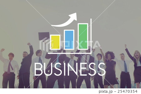 Business Development Growth Bar Chart Concept Business Development Growth Bar Chart Concept 25470354