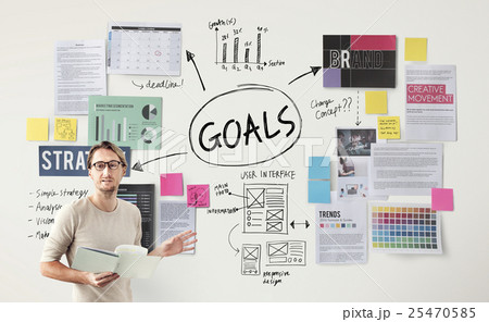 Goals Aim Inspiration Mission Target Vision Concept 25470585