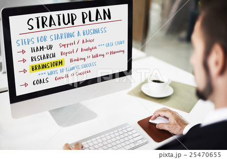 Business Plan Strategy Success Goals Research Concept 25470655
