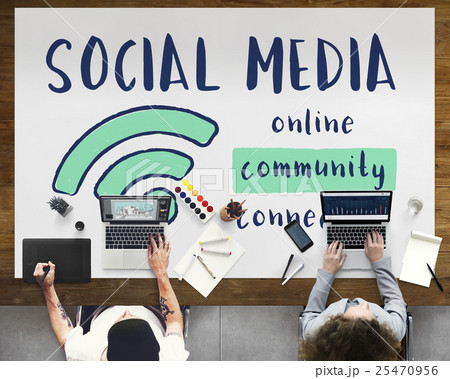 Networking communication Connection Share Ideas Concept 25470956