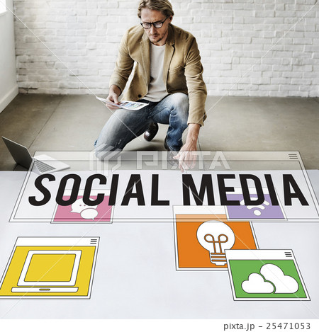 Communication Technology Online Networking Connection Concept Communication Technology Online Networking Connection Concept 25471053