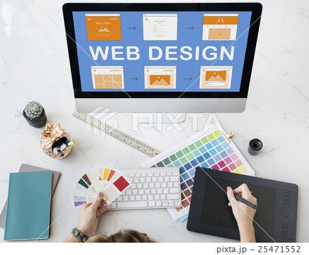 Web Design Work Website Development Concept Web Design Work Website Development Concept 25471552