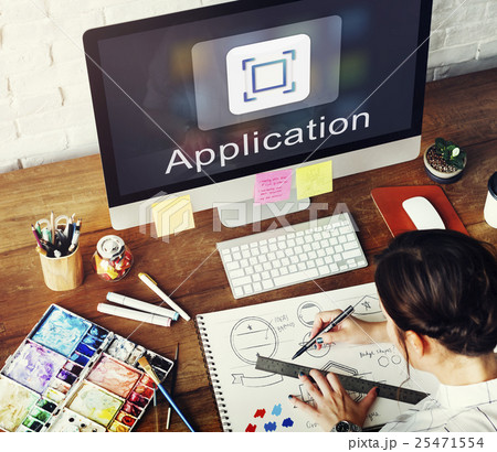 Application Design Ideas Innovation Graphic Concept 25471554