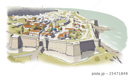 Ancient city aerial view Ancient city aerial view 25471849