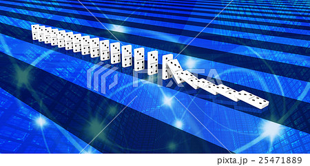 ドミノ倒しの連鎖 25471889