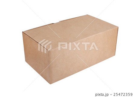 Cardboard box isolated on a white background 25472359