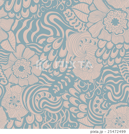 Vector seamless abstract hand-drawn pattern design 25472499