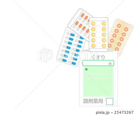 薬 クスリ くすり 調剤 調剤薬局 薬局 セカンドオピニオン イラスト 薬局 健康 医薬品 治療 のイラスト素材