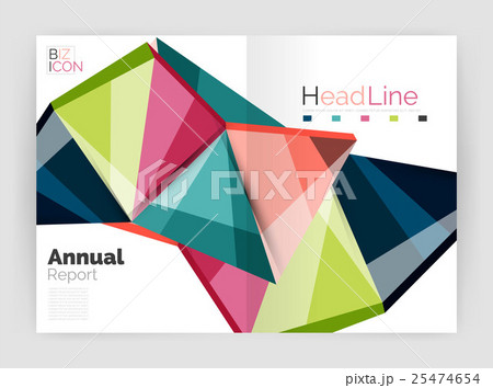 Business abstract geometric financial report 25474654