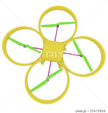 Drone, quadrocopter, with photo camera flying 25475839