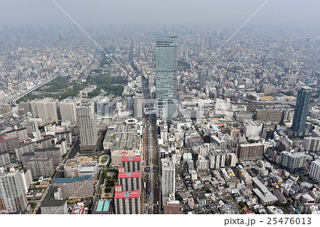 あべのハルカス周辺を空撮 25476013