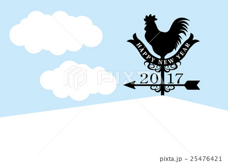 風見鶏 空のイラスト素材