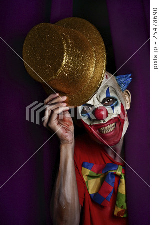 scary evil clown at the stage scary evil clown at the stage 25478690