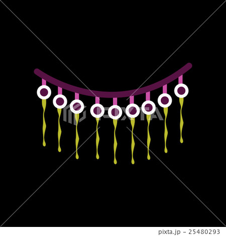 flat icon on background of halloween garland 25480293