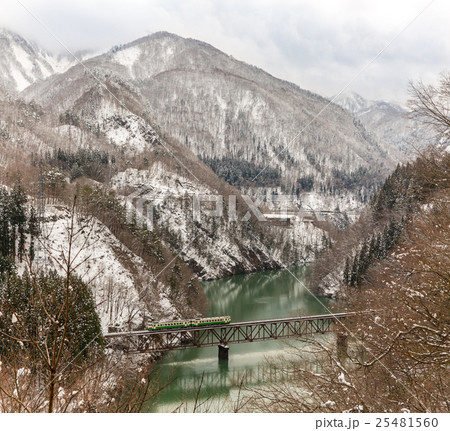 Train in Winter landscape 25481560
