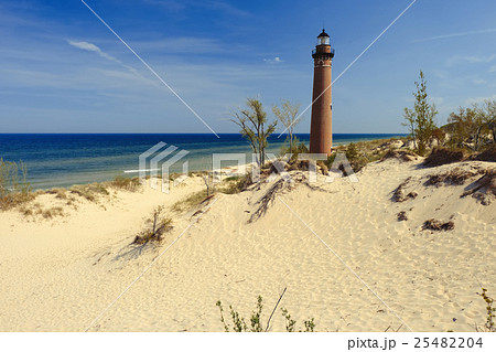 Little Sable Point Lighthouse in dunes Little Sable Point Lighthouse in dunes 25482204