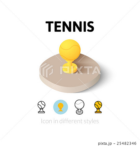 Tennis icon in different style Tennis icon in different style 25482346