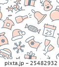 Christmas icon set seamless pattern 25482932