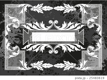 Decorative frame with pattern Decorative frame with pattern 25483619