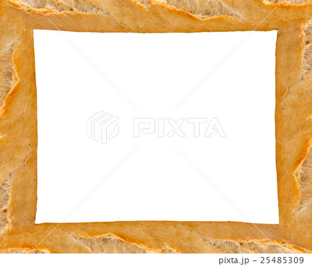 bread frame on white background 25485309