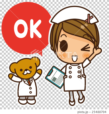 オンナノコ 看護師(白) OK 25488704