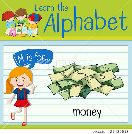 Flashcard letter M is for money Flashcard letter M is for money 25489613