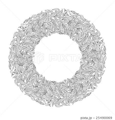 Bridal wreath of forest poppies flowers wild 25490069