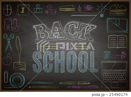 Back to school background, vector illustration Back to school background, vector illustration 25490174