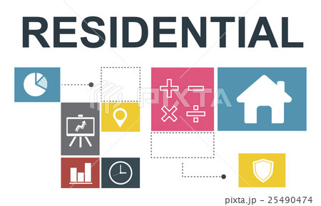 Residential Property Investment House Chart Concept Residential Property Investment House Chart Concept 25490474