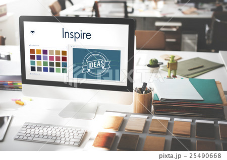 Inspire Be Creative Design Logo Concept Inspire Be Creative Design Logo Concept 25490668