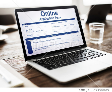 Online Application Form Info Detail Concept Online Application Form Info Detail Concept 25490689