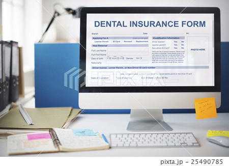 Dental Insurance Form Dentist Concept Dental Insurance Form Dentist Concept 25490785