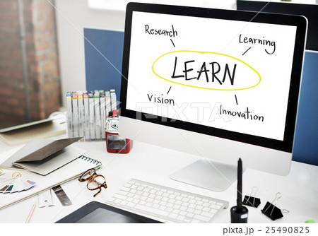 Learn Education Inspire Diagram Concept Learn Education Inspire Diagram Concept 25490825