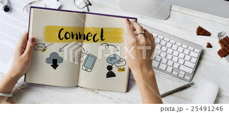 Social Media Connection Communication Friends Concept 25491246