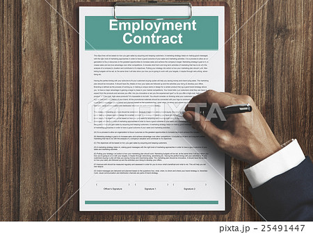 Employment Contract Obligation Terms Agreement Concept Employment Contract Obligation Terms Agreement Concept 25491447