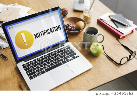 Notification Alert Exclamation Point Graphic Concept Notification Alert Exclamation Point Graphic Concept 25491562