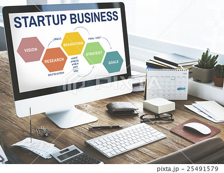 Startup Business Strategy Reserch Concept 25491579