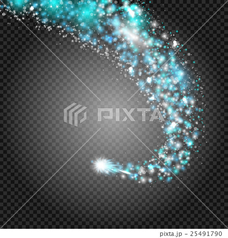 A bright comet with large dust. Falling Star 25491790