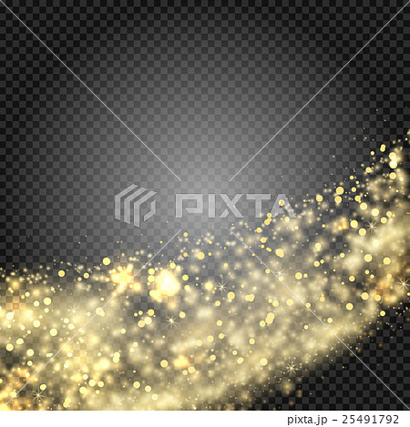 Gold glittering star dust trail sparkling Gold glittering star dust trail sparkling 25491792